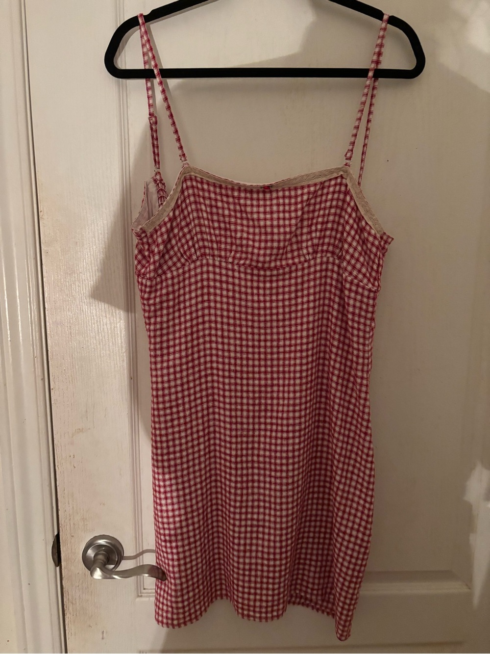 Aéropostale Gingham Mini Dress Red & White Size Small